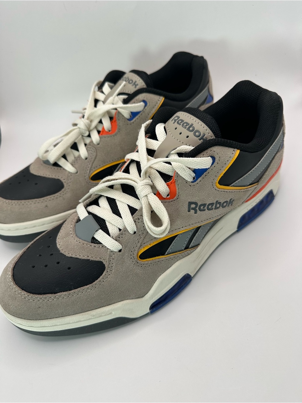 Reebok BB 4500 DMX Mens Gray Leather Lace Up Lifestyle Sneakers Shoes 12
